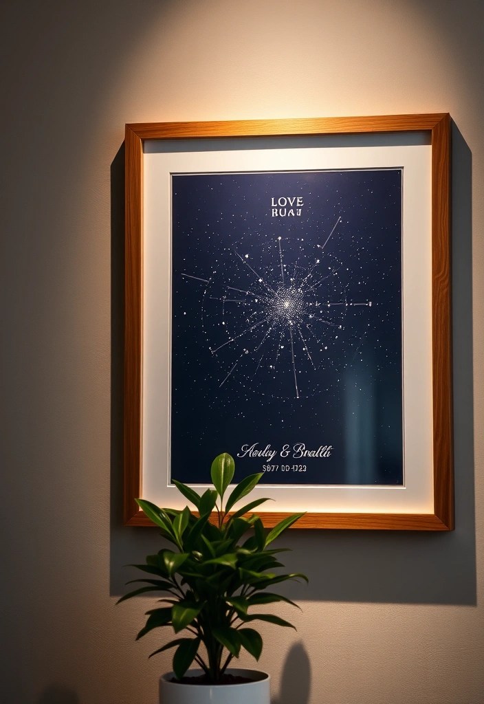 25 Unique Valentine's Day Gifts That Will Make Your Partner Swoon (You Won't Believe #10!) - 1. Custom Star Map
